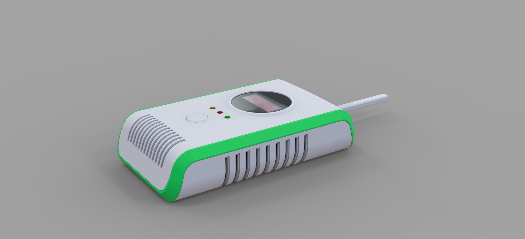 廚房天燃氣泄漏報警器外觀設計-結構設計-效果圖渲染 廚房天燃氣泄漏報警器外觀設計-結構設計-效果圖渲染