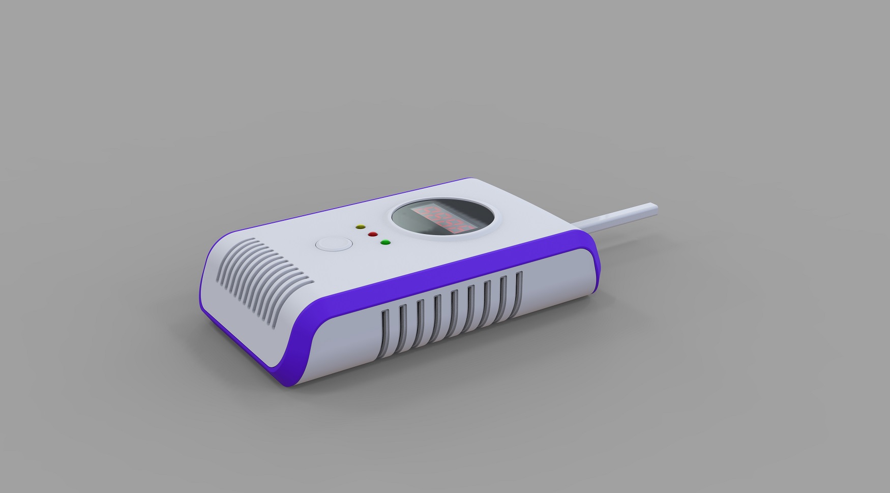 廚房天燃氣泄漏報警器外觀設計-結構設計-效果圖渲染 廚房天燃氣泄漏報警器外觀設計-結構設計-效果圖渲染