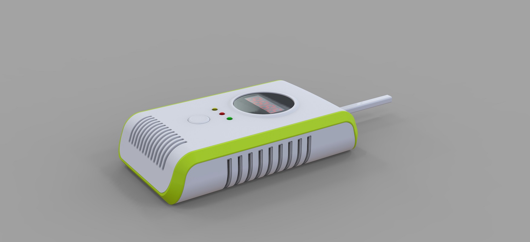 廚房天燃氣泄漏報警器外觀設計-結構設計-效果圖渲染 廚房天燃氣泄漏報警器外觀設計-結構設計-效果圖渲染