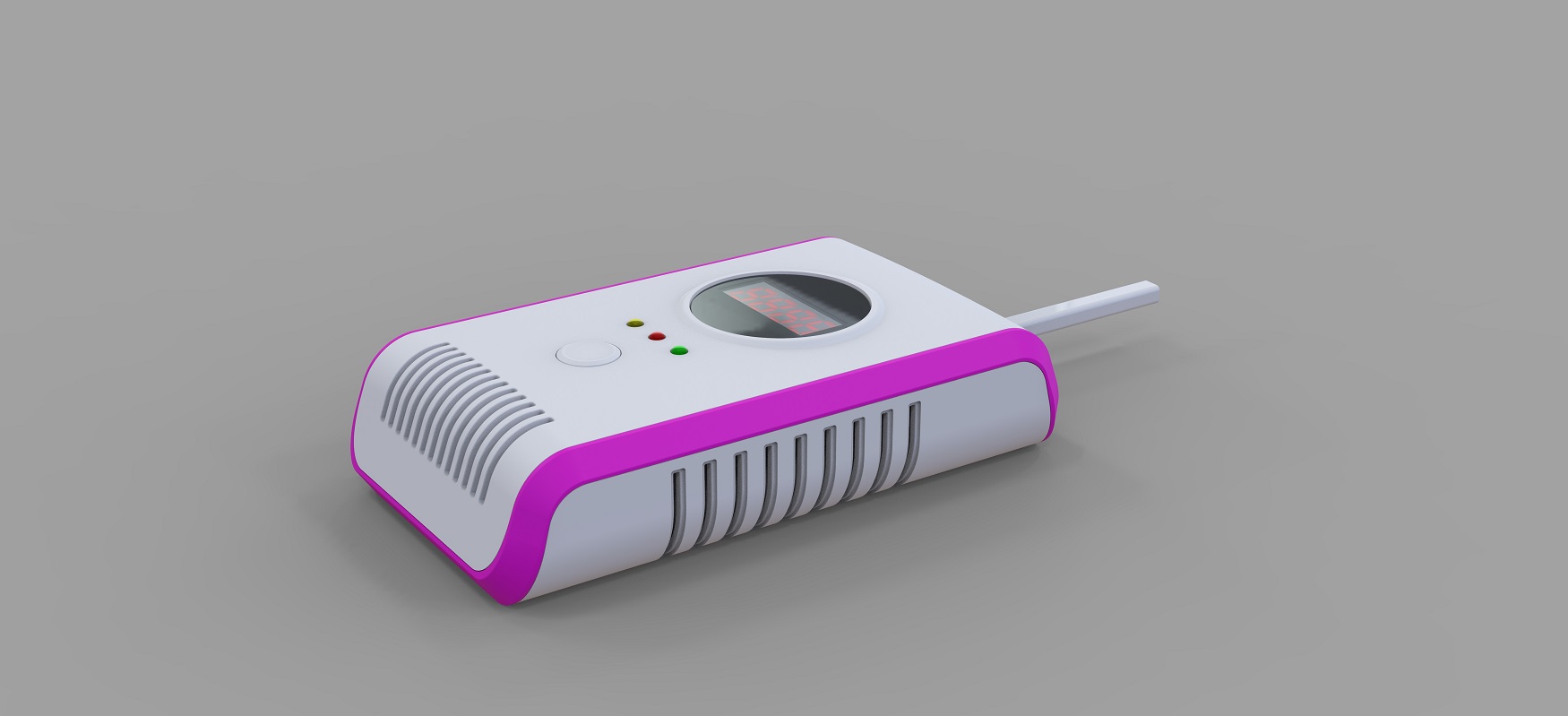 廚房天燃氣泄漏報警器外觀設計-結構設計-效果圖渲染 廚房天燃氣泄漏報警器外觀設計-結構設計-效果圖渲染