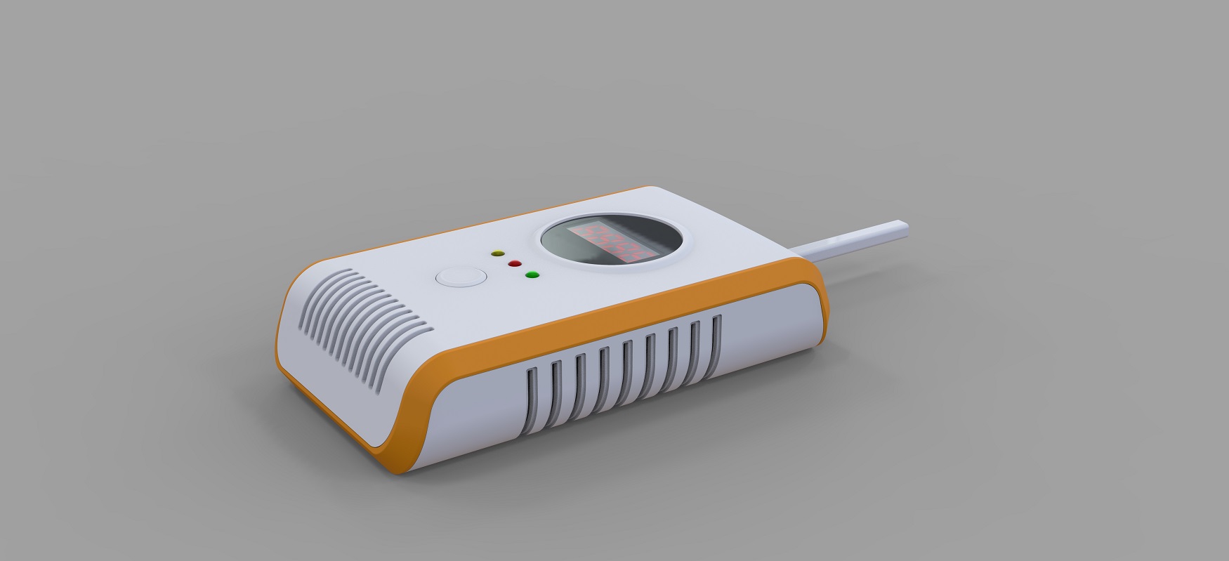 廚房天燃氣泄漏報警器外觀設計-結構設計-效果圖渲染 廚房天燃氣泄漏報警器外觀設計-結構設計-效果圖渲染