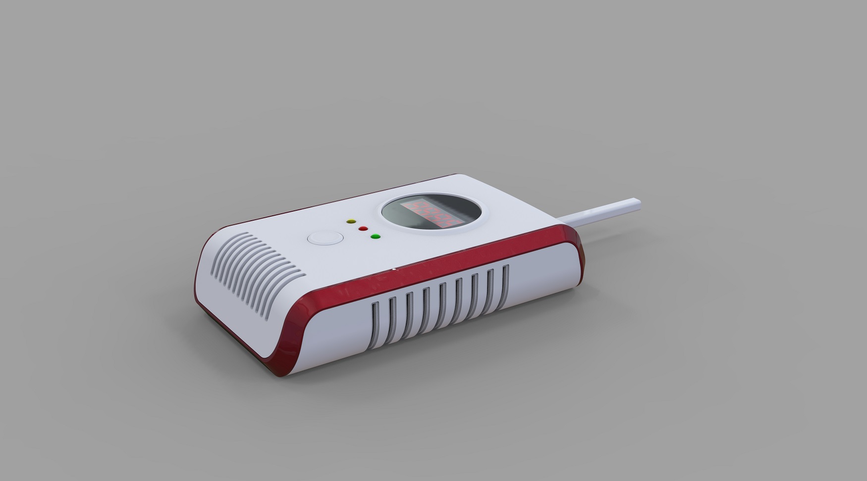 廚房天燃氣泄漏報警器外觀設計-結構設計-效果圖渲染 廚房天燃氣泄漏報警器外觀設計-結構設計-效果圖渲染