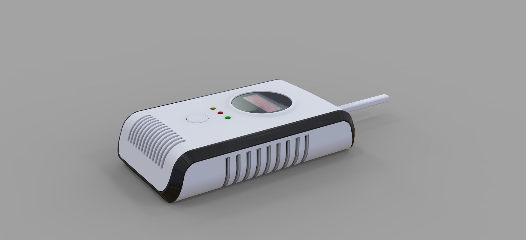 廚房天燃氣泄漏報警器外觀設計-結構設計-效果圖渲染 廚房天燃氣泄漏報警器外觀設計-結構設計-效果圖渲染