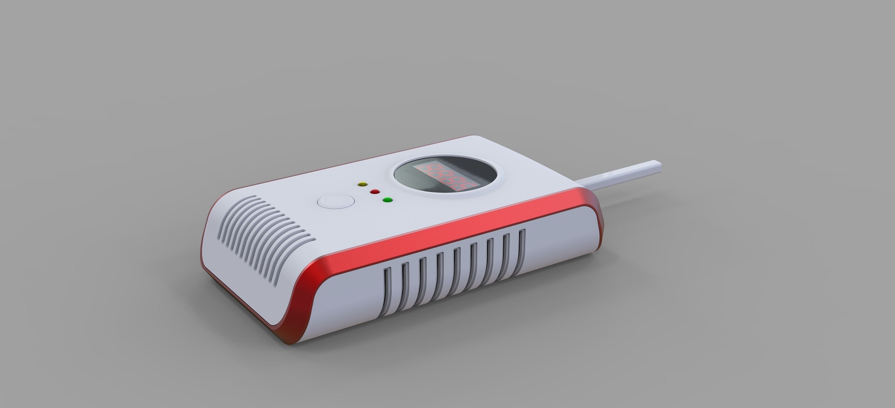 廚房天燃氣泄漏報警器外觀設計-結構設計-效果圖渲染 廚房天燃氣泄漏報警器外觀設計-結構設計-效果圖渲染