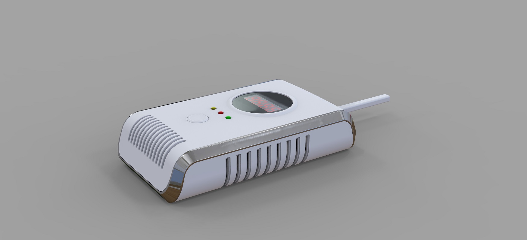 廚房天燃氣泄漏報警器外觀設計-結構設計-效果圖渲染 廚房天燃氣泄漏報警器外觀設計-結構設計-效果圖渲染